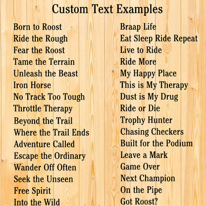 Custom Dirt Biker Metal Wall Decor