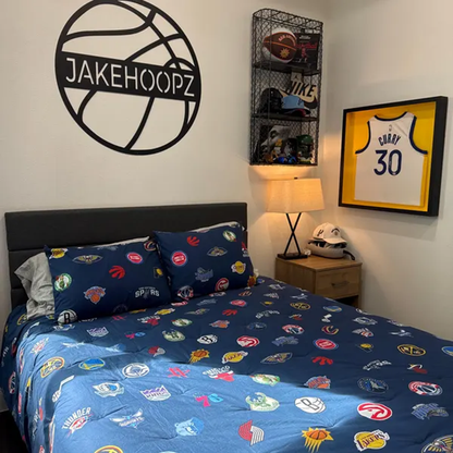 Custom Ball Monogram Metal Sign