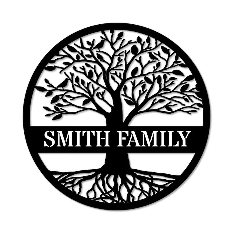 Custom Name Tree of Life Metal Sign – wroughtsiron