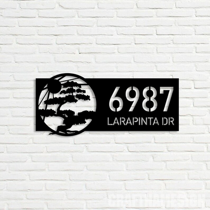 Personalized Metal Address Sign