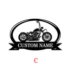 Custom Motorcycle Metal Sign