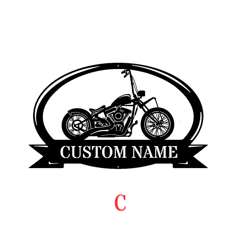 Custom Motorcycle Metal Sign
