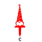 Christmas Gnome Metal Stakes 4-Pack