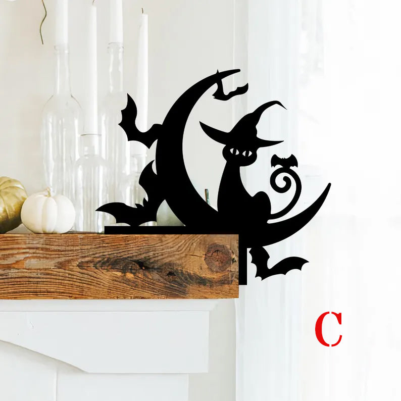 Halloween Door Corner Metal Decor