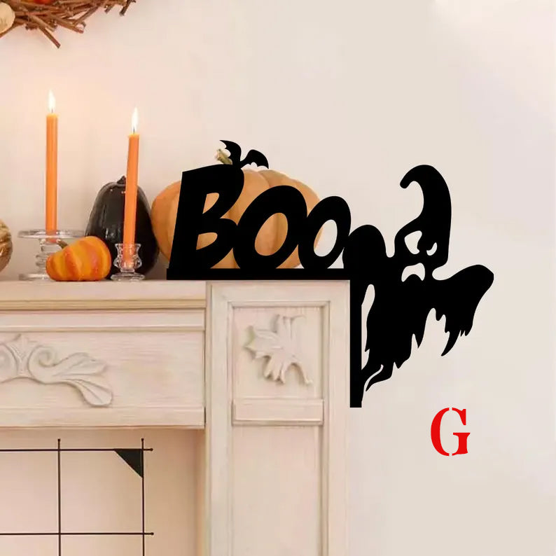 Halloween Door Corner Metal Decor