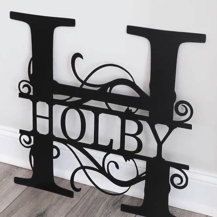 Custom Letter Metal Sign H