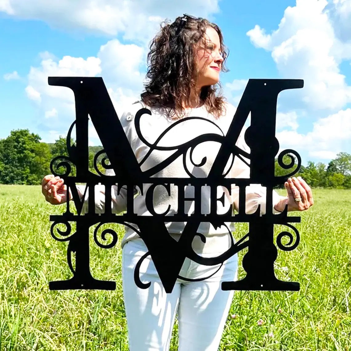 Custom Family Last Name Metal Sign – wroughtsiron