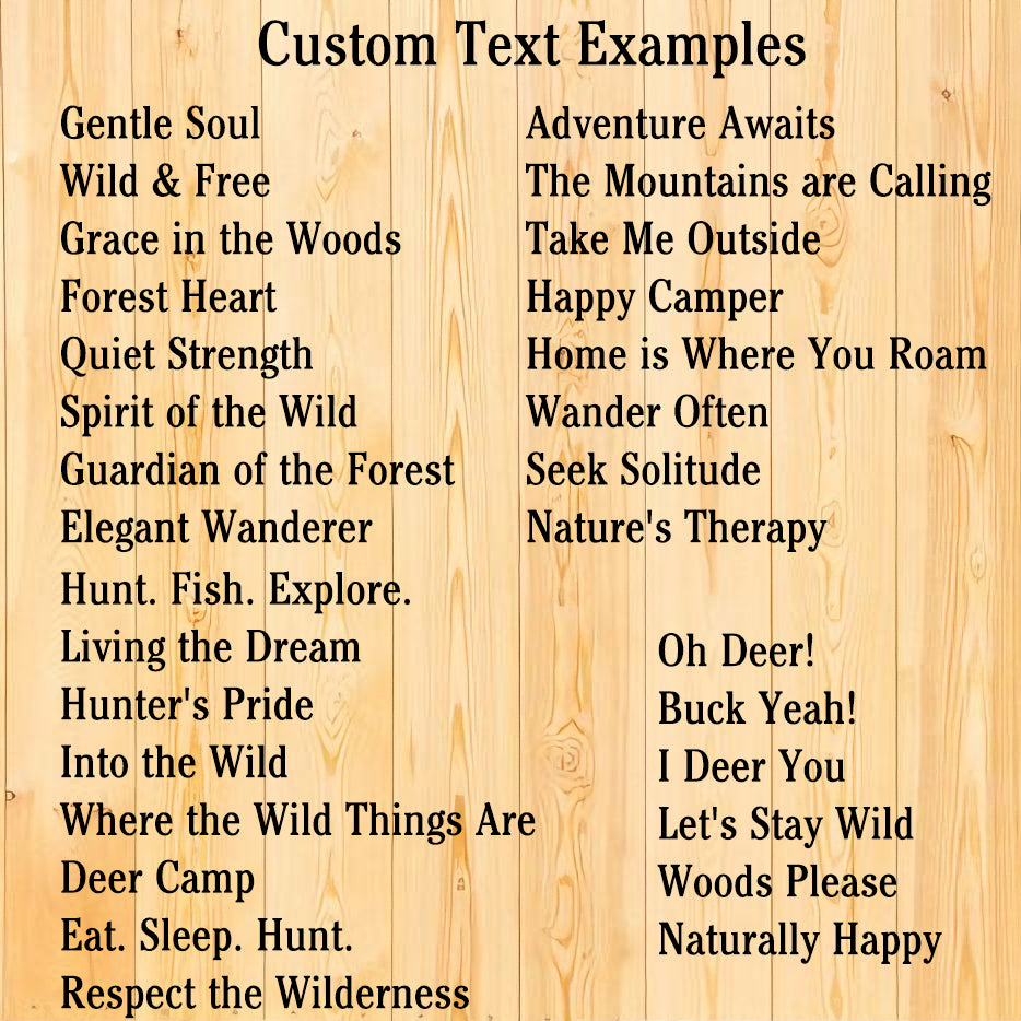 Custom Deer Cabin Metal Sign