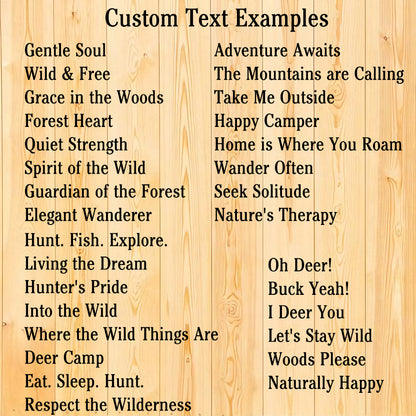 Custom Deer Cabin Metal Sign