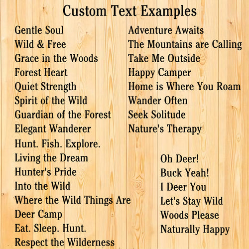 Custom Deer Cabin Metal Decor