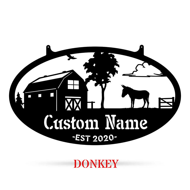 Choose Your Personalized Farm Metal Sign