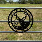 Custom Deer Cabin Metal Decor