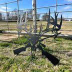 Deer Skull Metal Sign