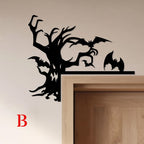 Halloween Door Corner Metal Art