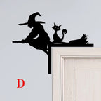 Halloween Door Corner Metal Art
