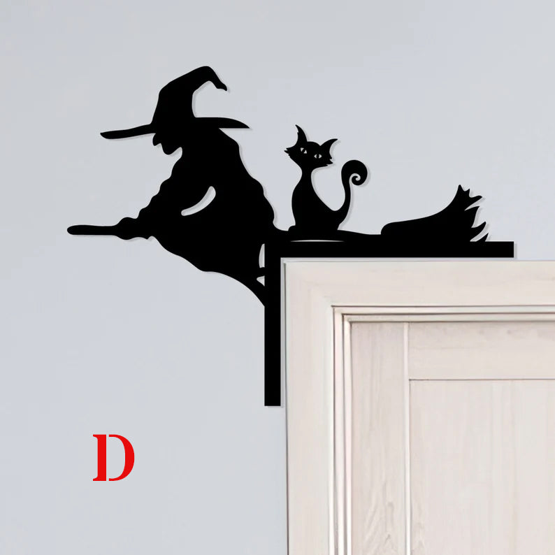 Halloween Door Corner Metal Art