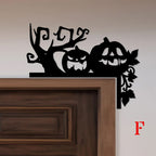 Halloween Door Corner Metal Art