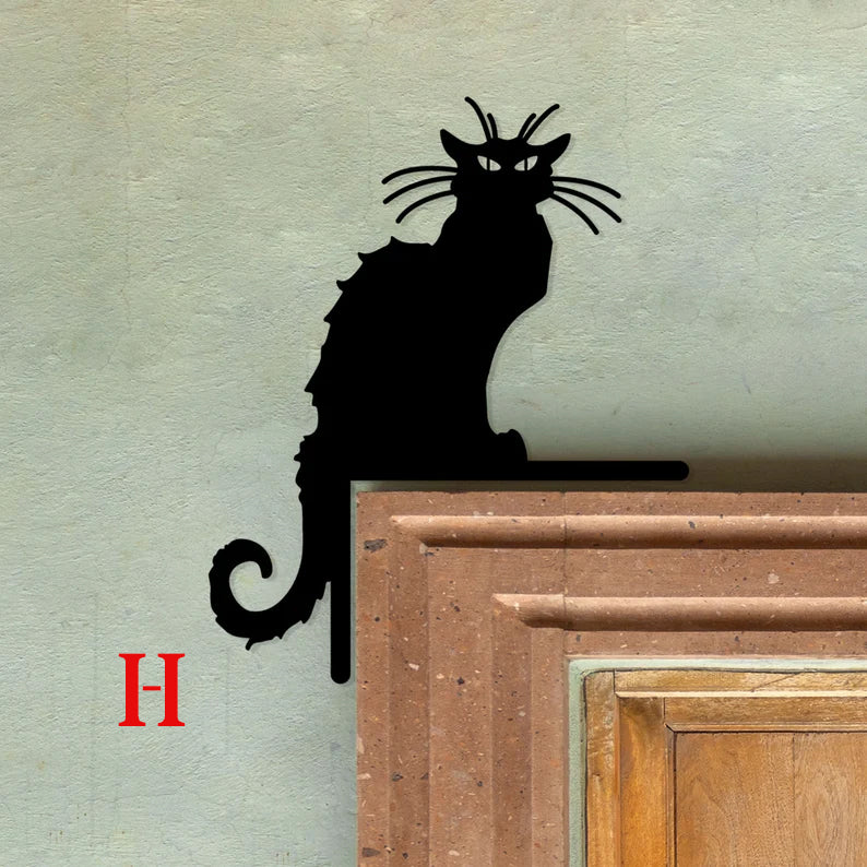 Halloween Door Corner Metal Art