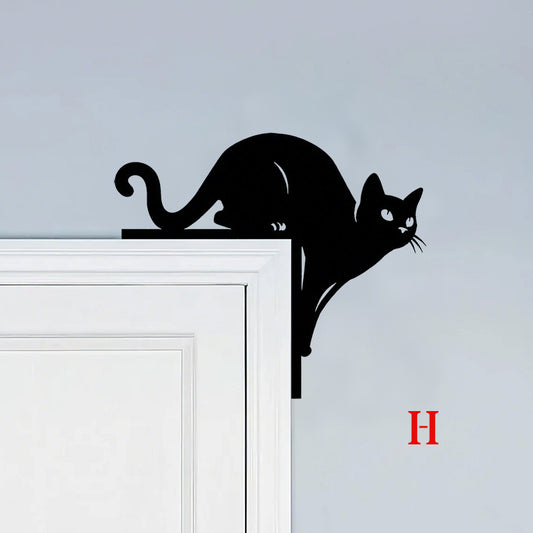 Halloween Door Corner Metal Decor