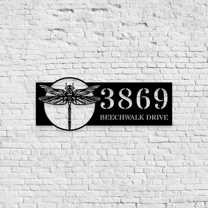 Personalized Metal Address Sign