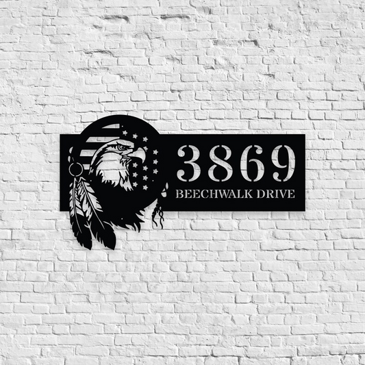 Personalized Metal Address Sign