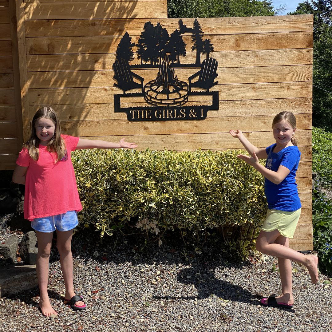 Custom Campfire Metal Monogram