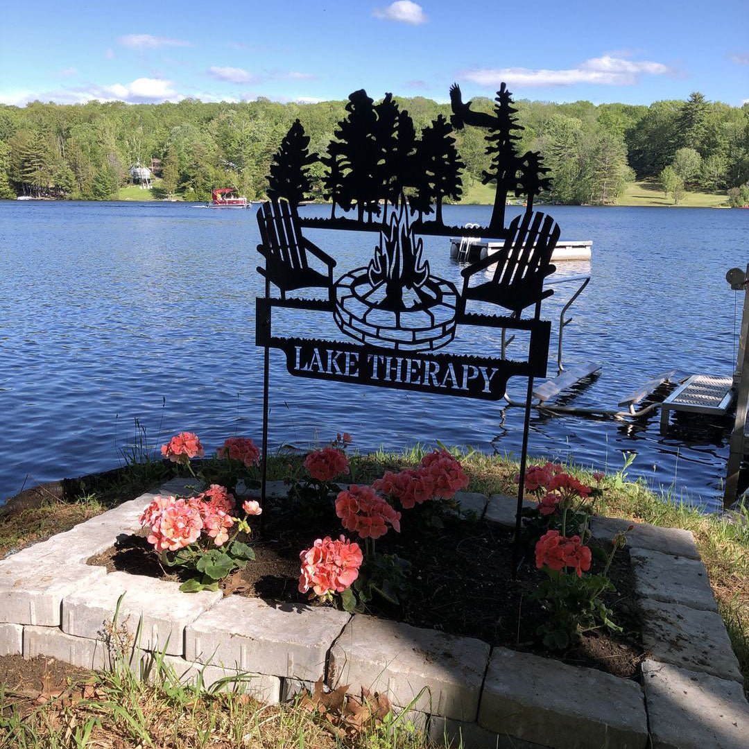 Custom Campfire Metal Monogram