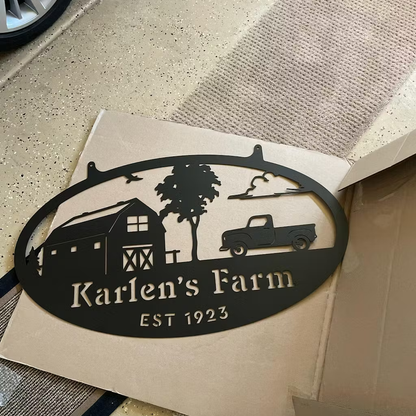 Choose Your Personalized Farm Metal Sign