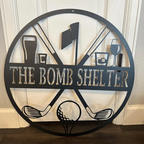 Custom Golf Metal Sign