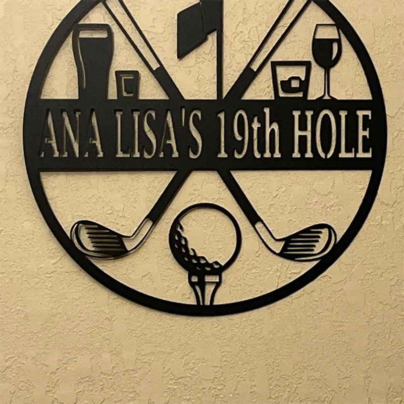 Custom Golf Metal Sign