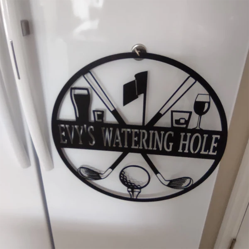 Custom Golf Metal Sign