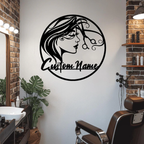Custom Hair Dresser Metal Sign