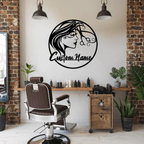 Custom Hair Dresser Metal Sign