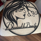 Custom Hair Dresser Metal Sign