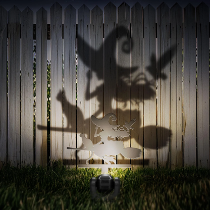 Witch Skeleton Zombie Kids Halloween Metal Decor