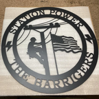Lineman Line Life Custom Metal Sign