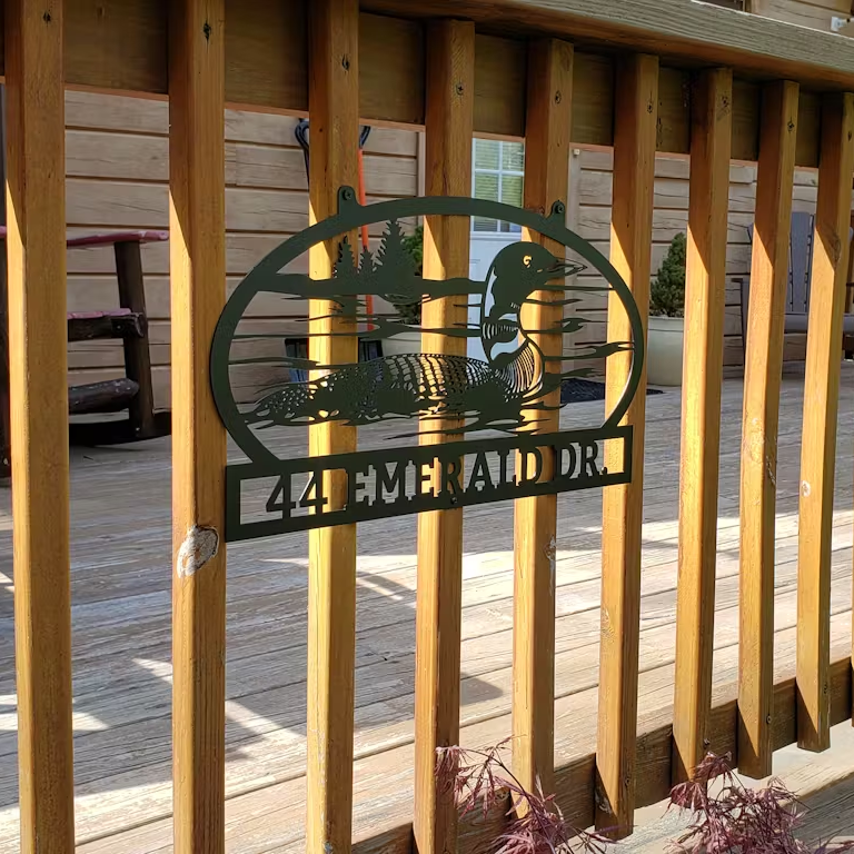Custom Loon Metal Sign