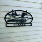 Custom Loon Metal Sign