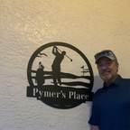 Men's Golf Custom Monogram Metal Sign