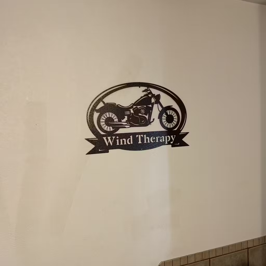 Custom Motorcycle Metal Sign