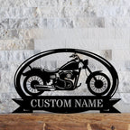 Custom Motorcycle Metal Sign