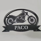 Custom Motorcycle Metal Sign