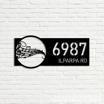 Personalized Metal Address Sign