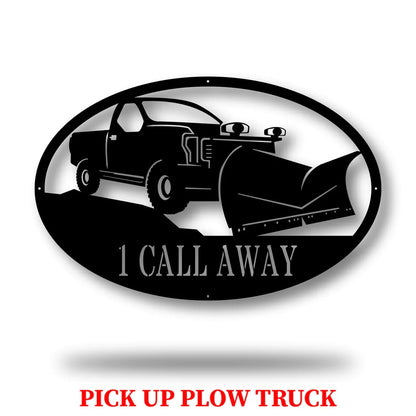 Custom Truck Monogram Metal Sign