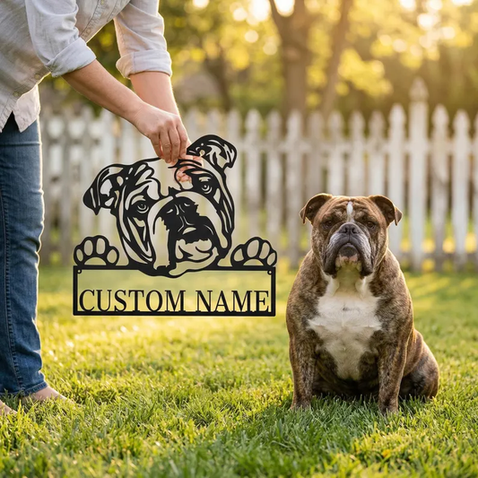 Choose Your Dog Monogram Metal Sign