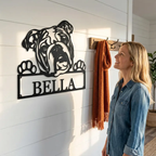 Choose Your Dog Monogram Metal Sign
