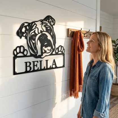 Choose Your Dog Monogram Metal Sign