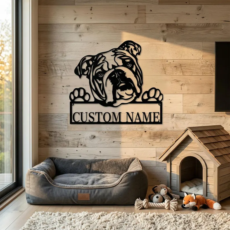Choose Your Dog Monogram Metal Sign
