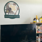 Personalized Painted Metal Bee Art Interior renderings