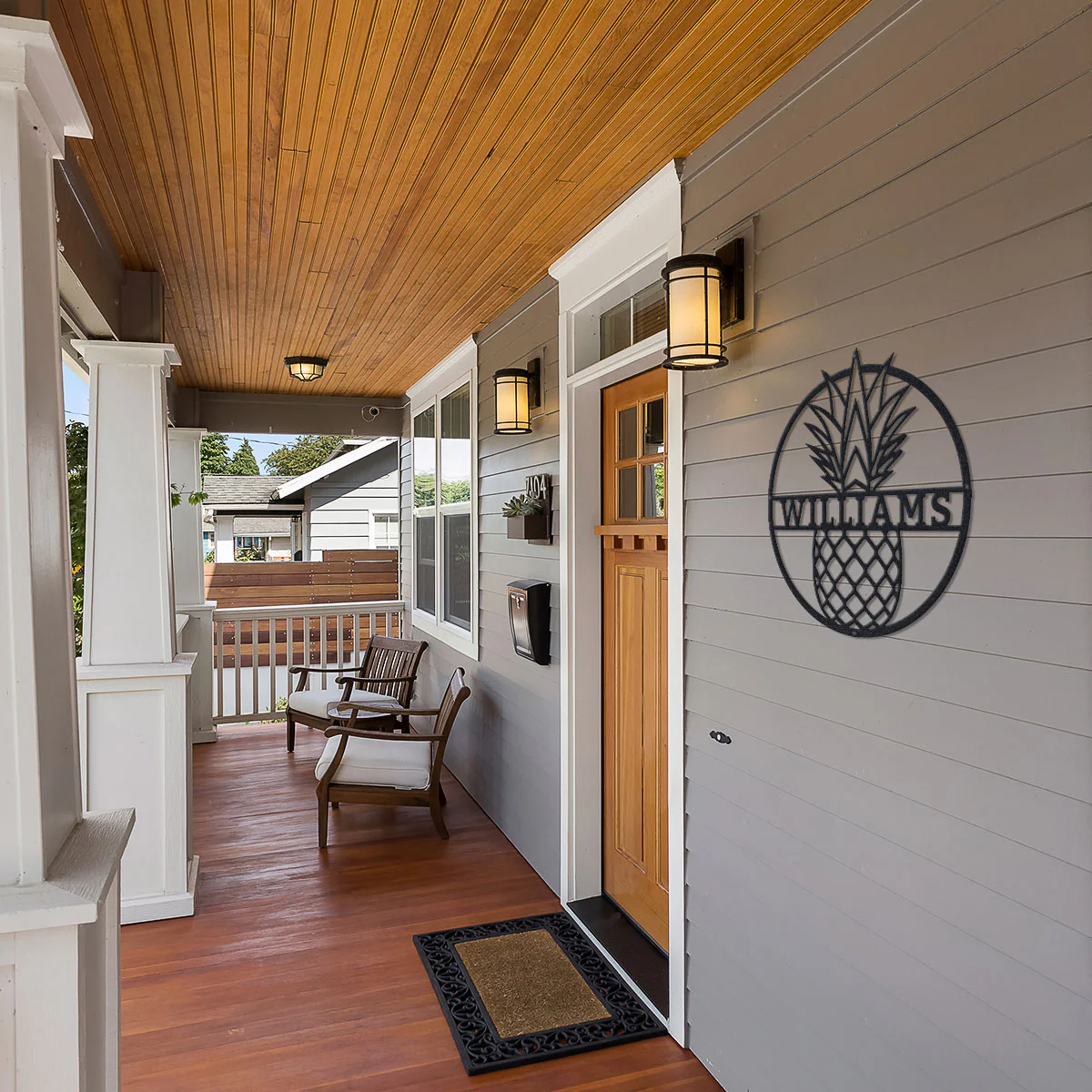 Custom Pineapple Metal Wall Decor